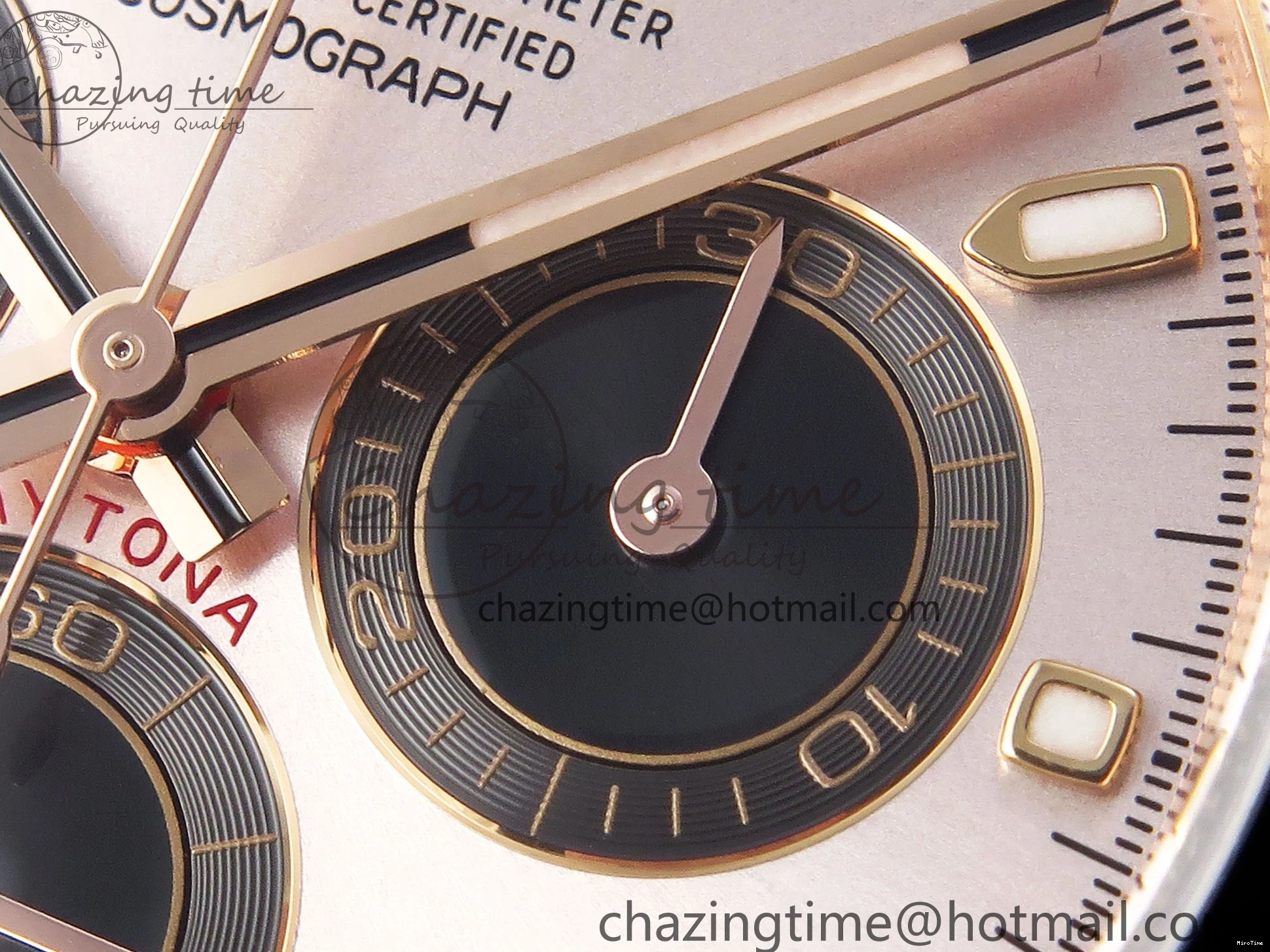 MiroTime 0416 Daytona 116515 Clean 1:1 Best Edition Silver Dial RG Markers on Oysterflex Strap SA4130 V WrinkleFree 1965